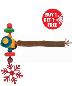 Parrot-Supplies Twirler Perch Spinning Bird Toy - BOGOF